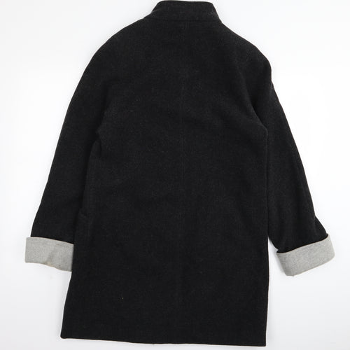 BHS Womens Black   Overcoat Coat Size 10