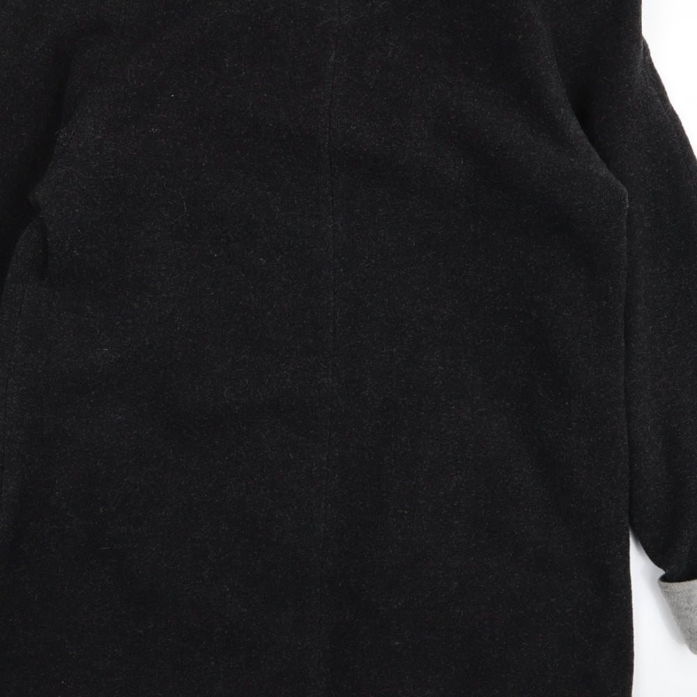 BHS Womens Black   Overcoat Coat Size 10