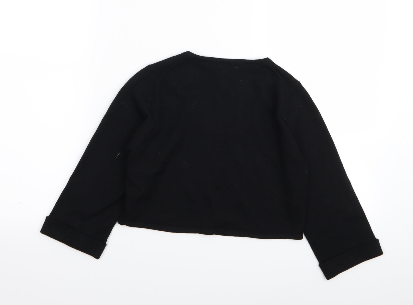 NEXT Womens Black   Cardigan Jumper Size 10  - crop