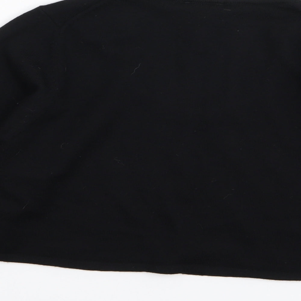 NEXT Womens Black   Cardigan Jumper Size 10  - crop