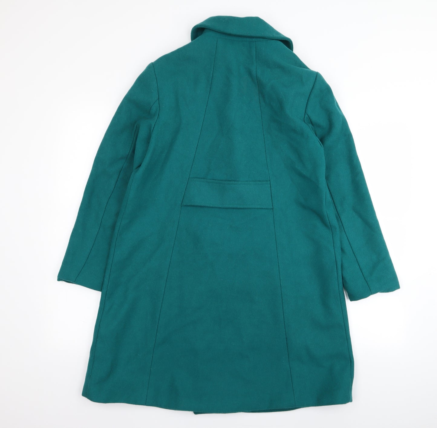 H&M Womens Green   Overcoat Coat Size 12