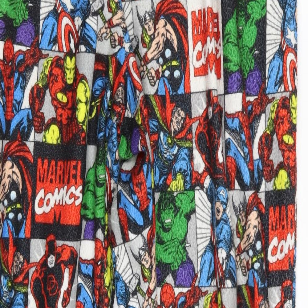 Marvel Mens Multicoloured Geometric   Pyjama Set Size L