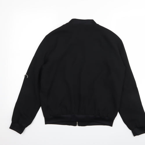 Zara Womens Black   Full Zip Jumper Size S