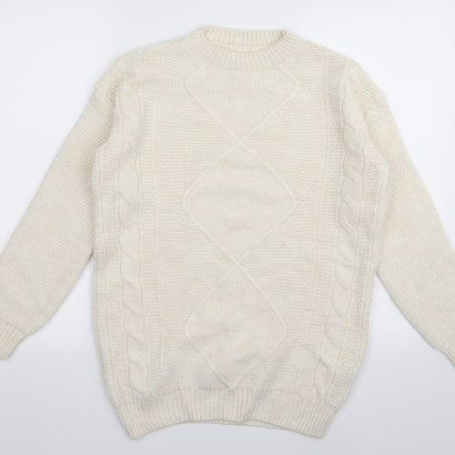 Asda George Womens White   Pullover Jumper Size 4  - size 4-6