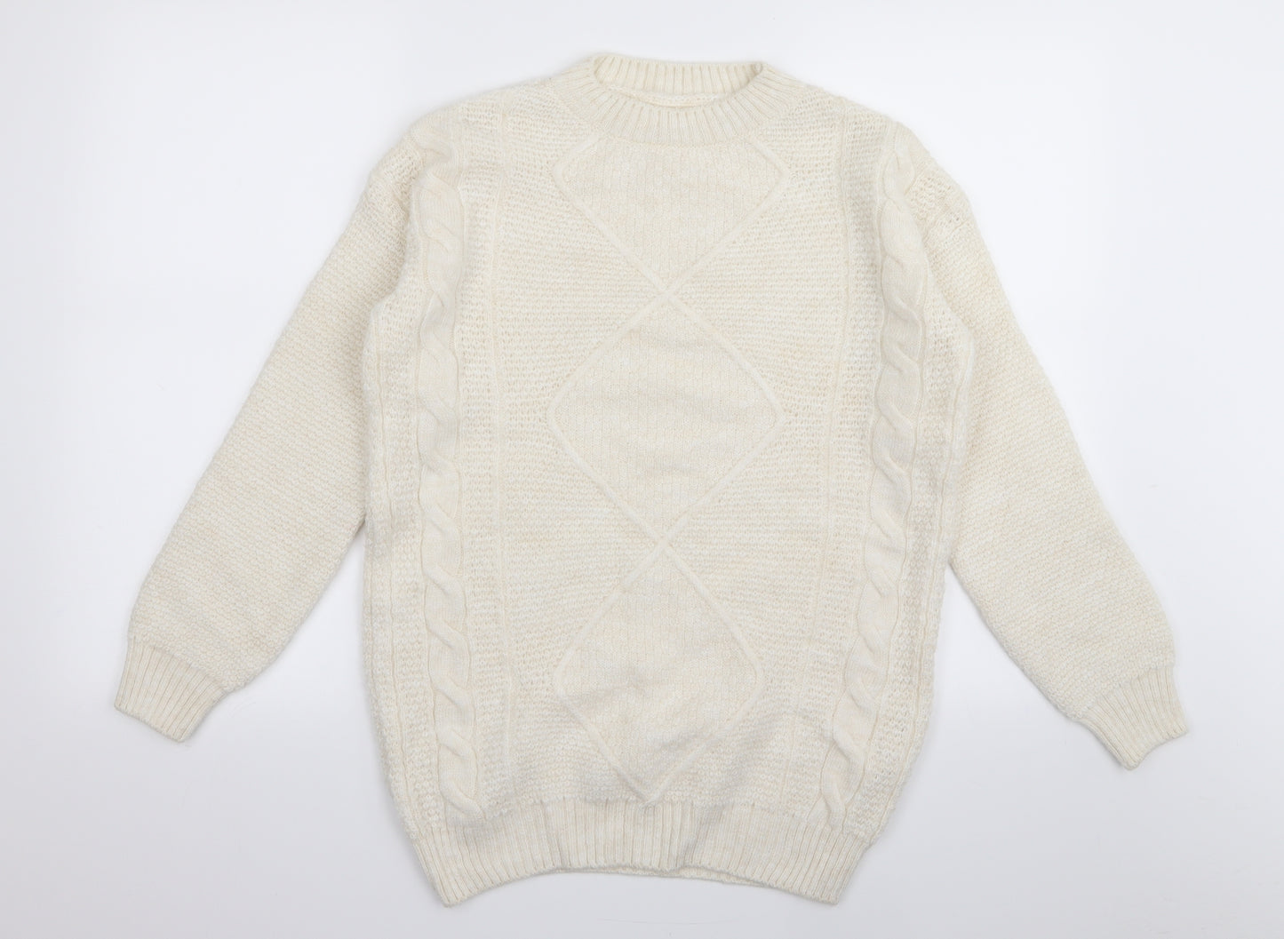Asda George Womens White   Pullover Jumper Size 4  - size 4-6