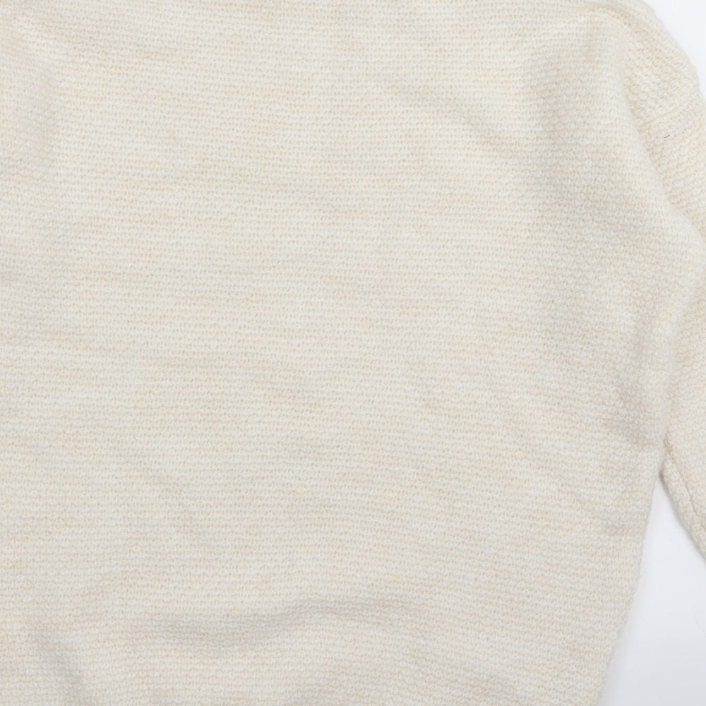 Asda George Womens White   Pullover Jumper Size 4  - size 4-6