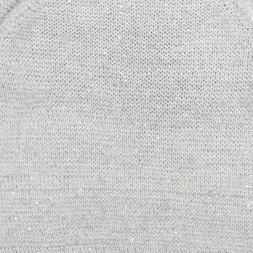 Dorothy Perkins Womens Grey   Pullover Jumper Size 12  - sequin