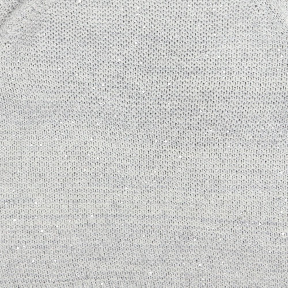 Dorothy Perkins Womens Grey   Pullover Jumper Size 12  - sequin