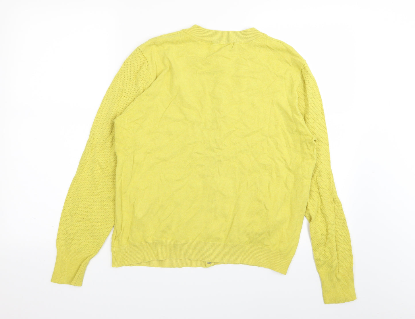NEXT Womens Yellow   Cardigan Jumper Size 14