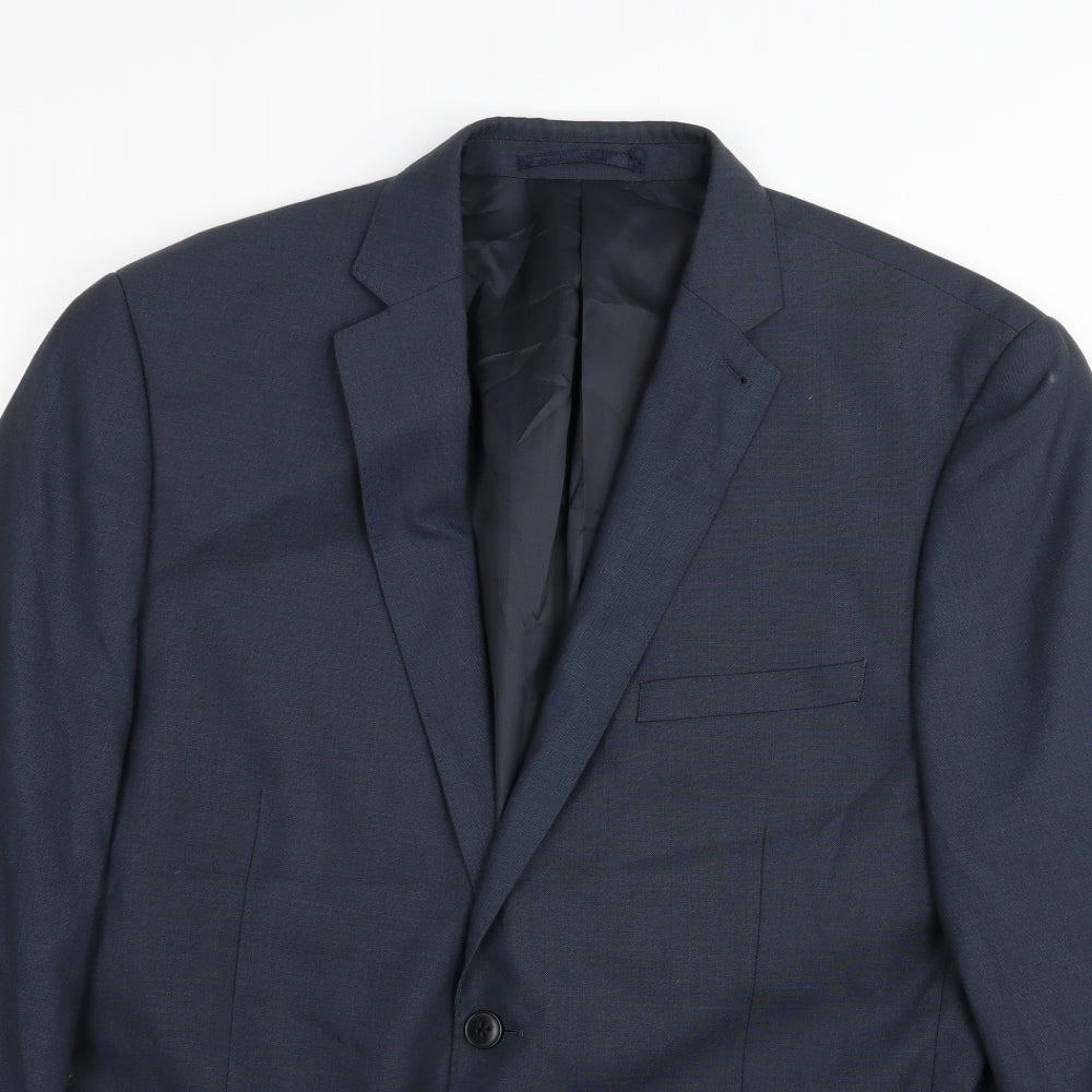Asda George Mens Blue   Jacket Blazer Size 42