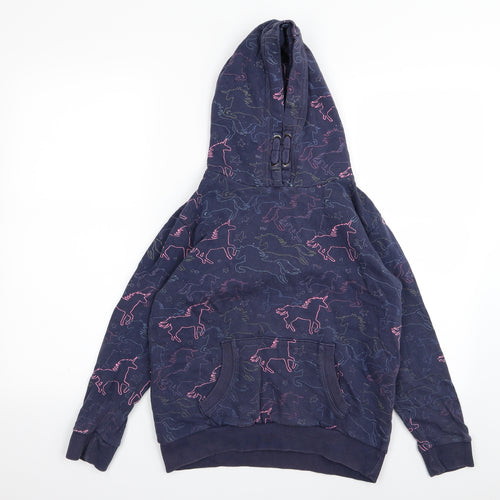 NEXT Girls Blue Animal Print  Pullover Jumper Size 12 Years