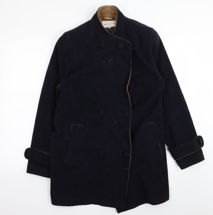 EWM Womens Blue   Overcoat Coat Size 10