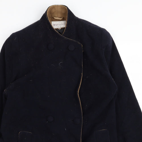 EWM Womens Blue   Overcoat Coat Size 10