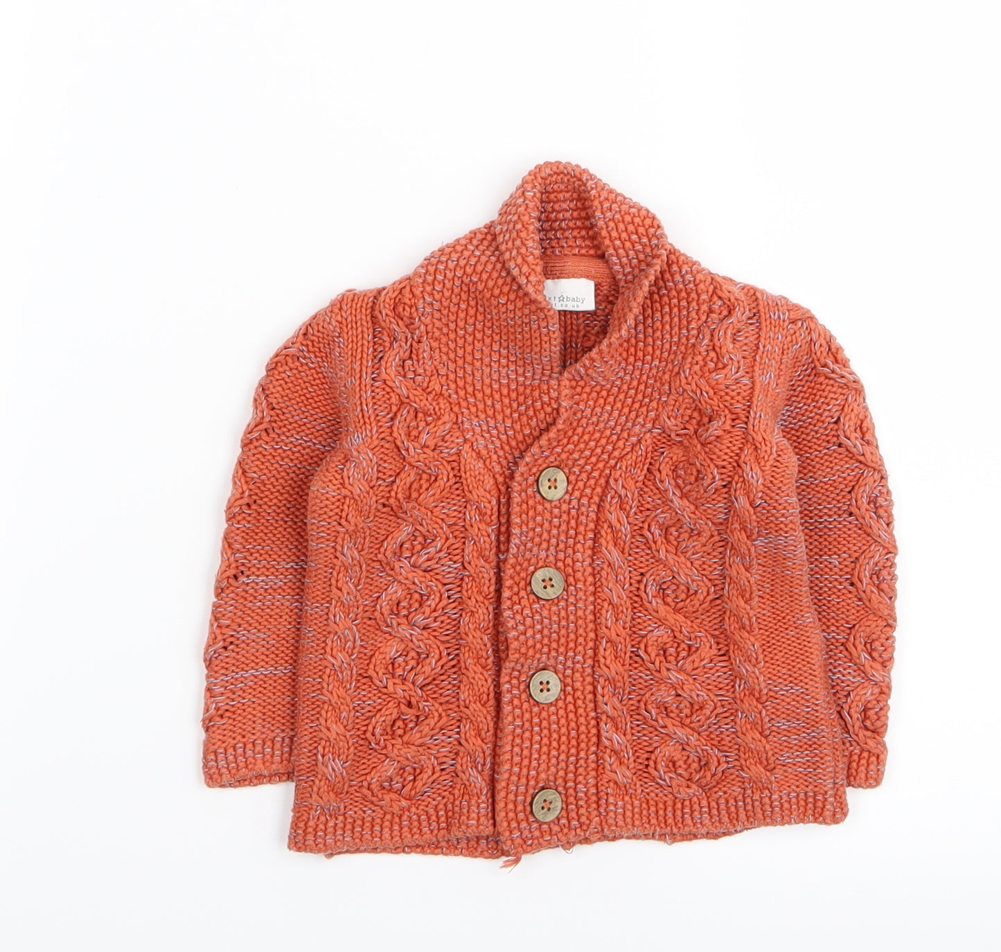 NEXT Boys Brown   Cardigan Jumper Size 3-6 Months