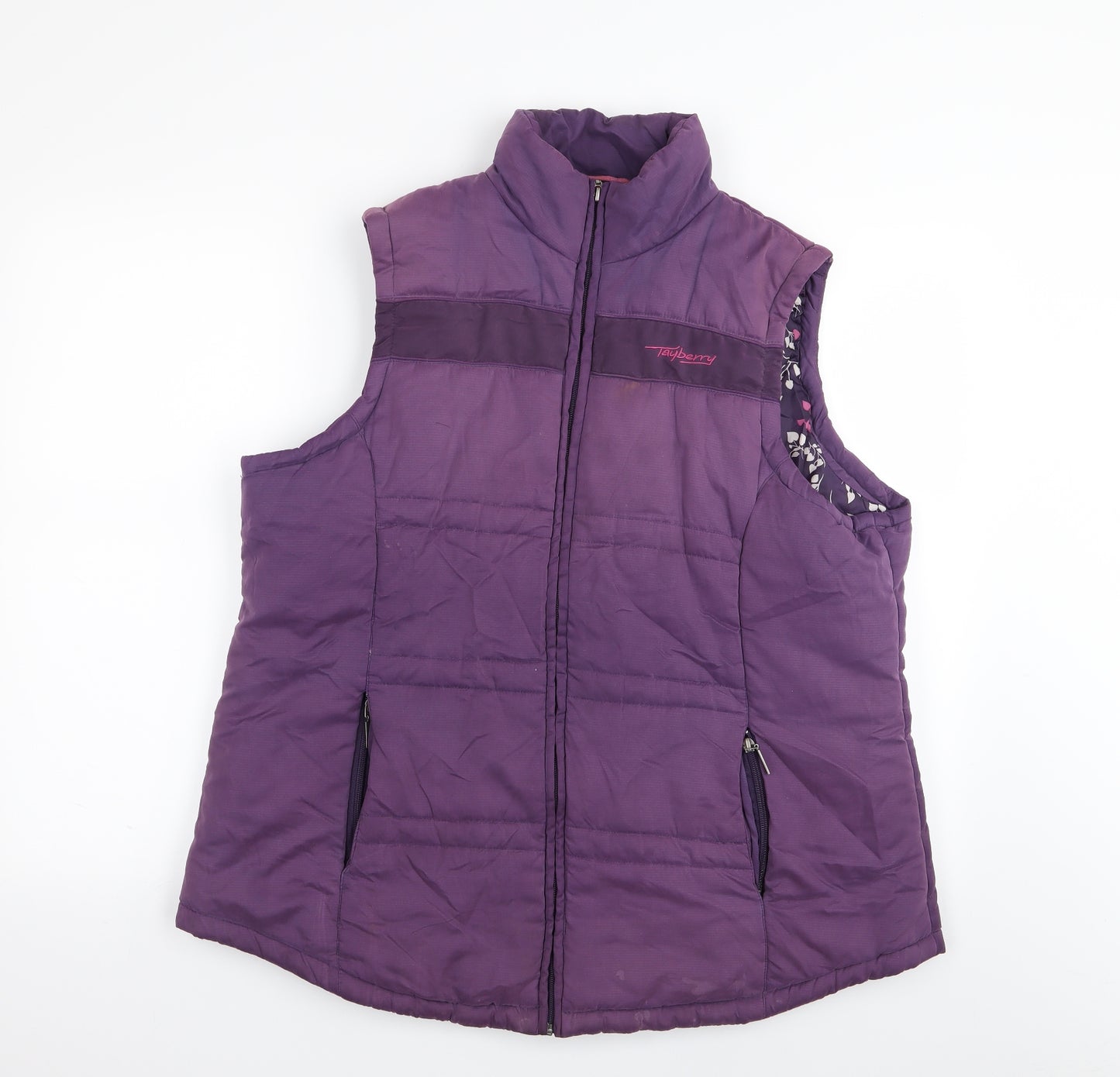 tayberry Womens Purple Gilet Coat Size XL – Preworn