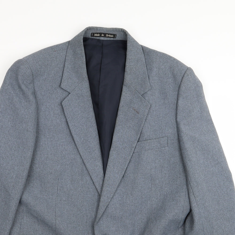 dunn and co Mens Blue Striped  Jacket Blazer Size 43