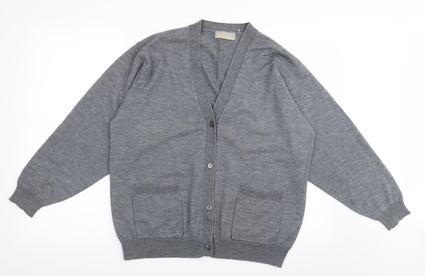 Daxon Womens Grey   Cardigan Jumper Size 20