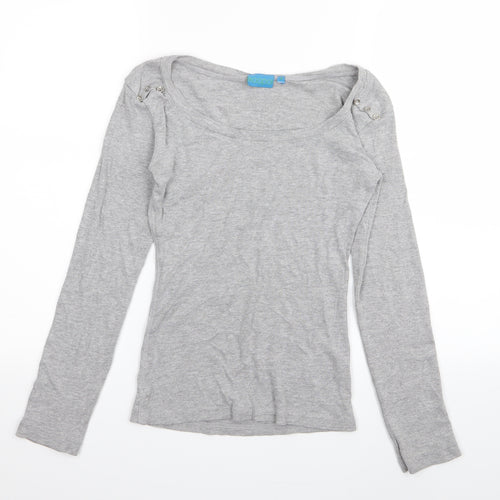 koopol Womens Grey   Basic T-Shirt Size 12