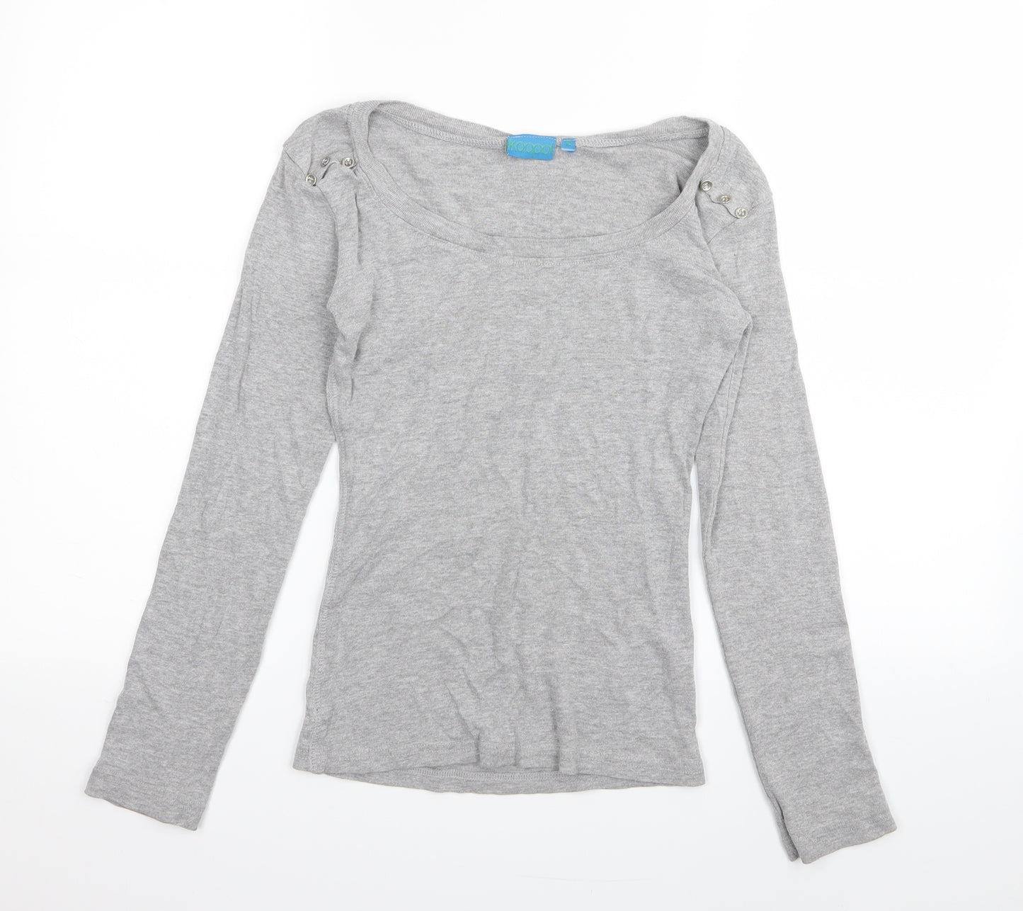 koopol Womens Grey   Basic T-Shirt Size 12