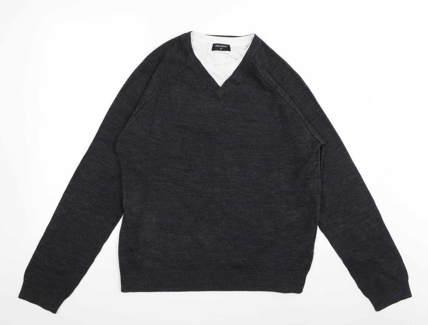 UrbanSpirit Mens Grey   Pullover Jumper Size M  - top/jumper