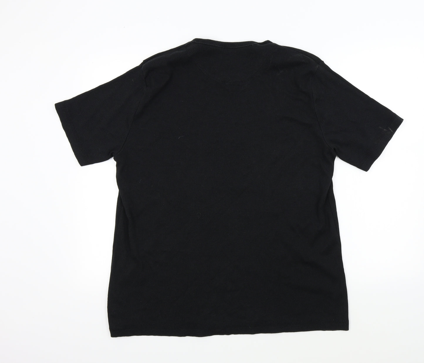 Lee Cooper Mens Black Colourblock   T-Shirt Size 2XL