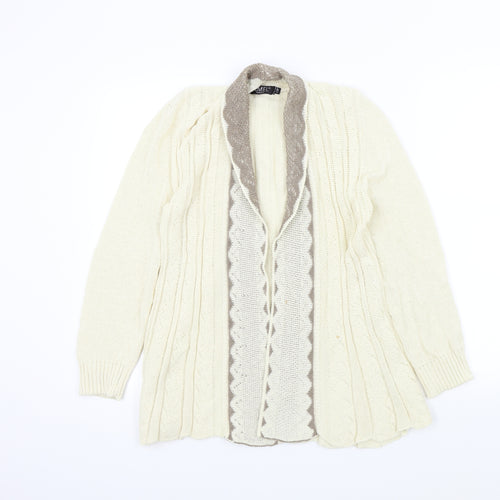 Remel Womens Beige   Cardigan Jumper Size S