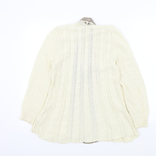 Remel Womens Beige   Cardigan Jumper Size S