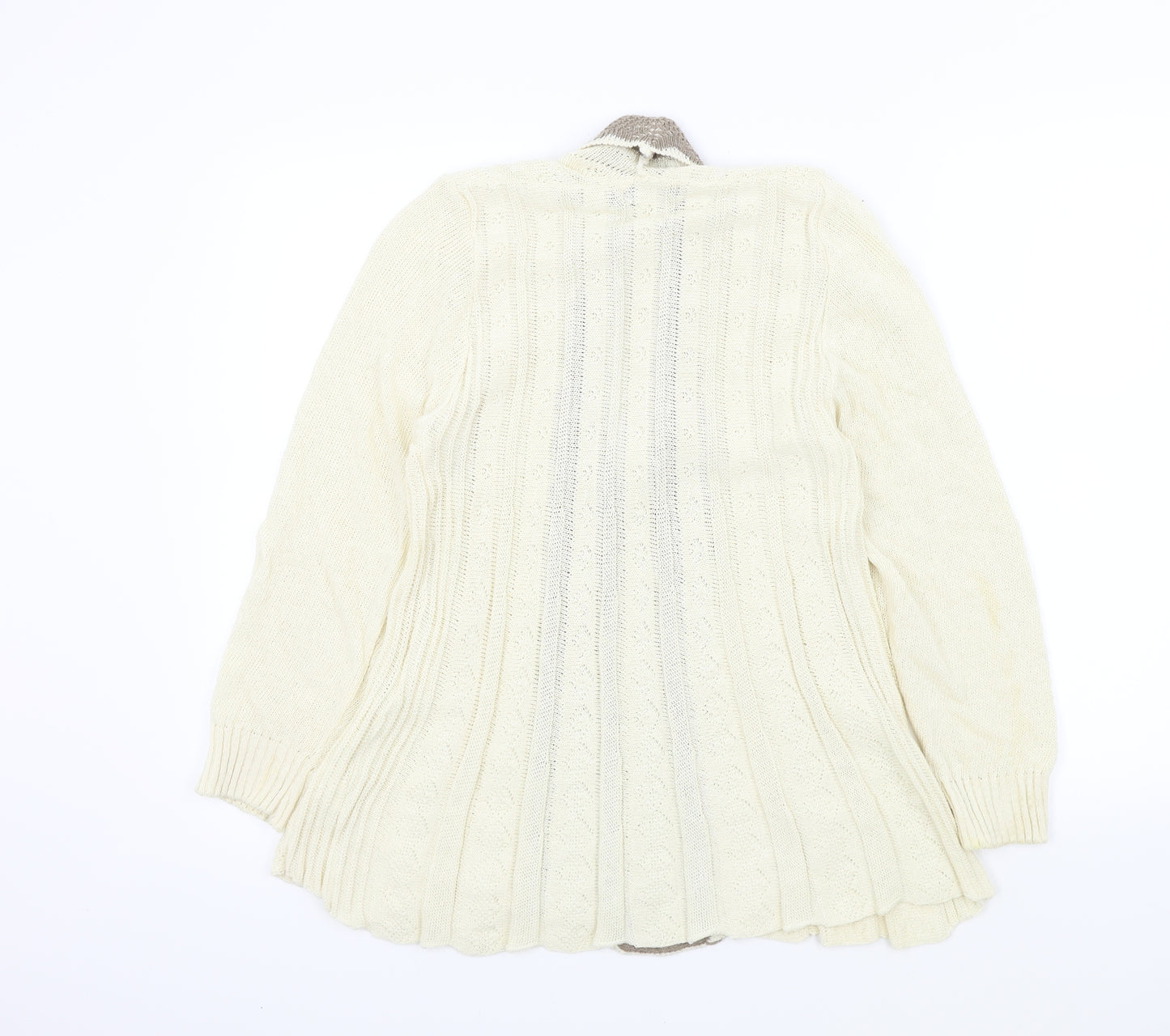 Remel Womens Beige   Cardigan Jumper Size S