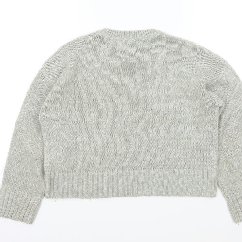 New Look Womens Grey   Pullover Jumper Size S