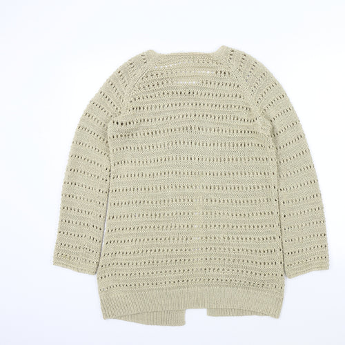 M&S Womens Beige   Cardigan Jumper Size M