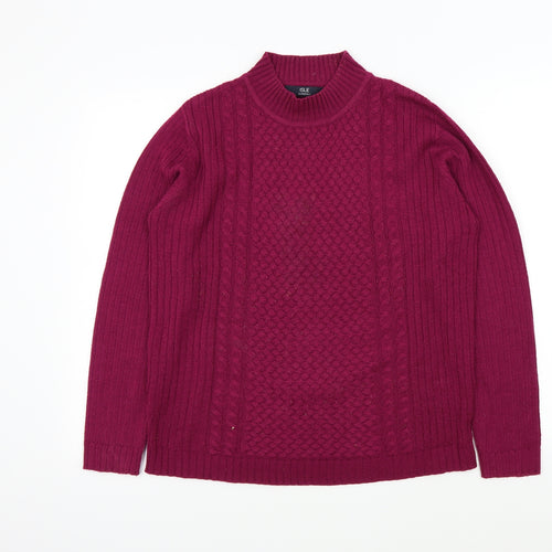 isle Womens Pink   Pullover Jumper Size 14