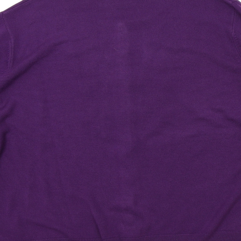 M&S Womens Purple   Cardigan Jumper Size 20