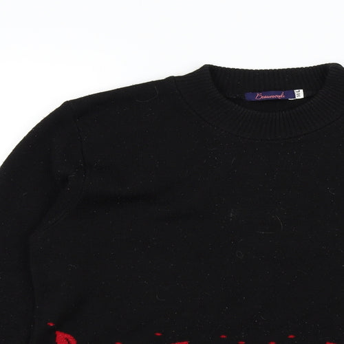 Beaumonde Womens Black   Pullover Jumper Size M