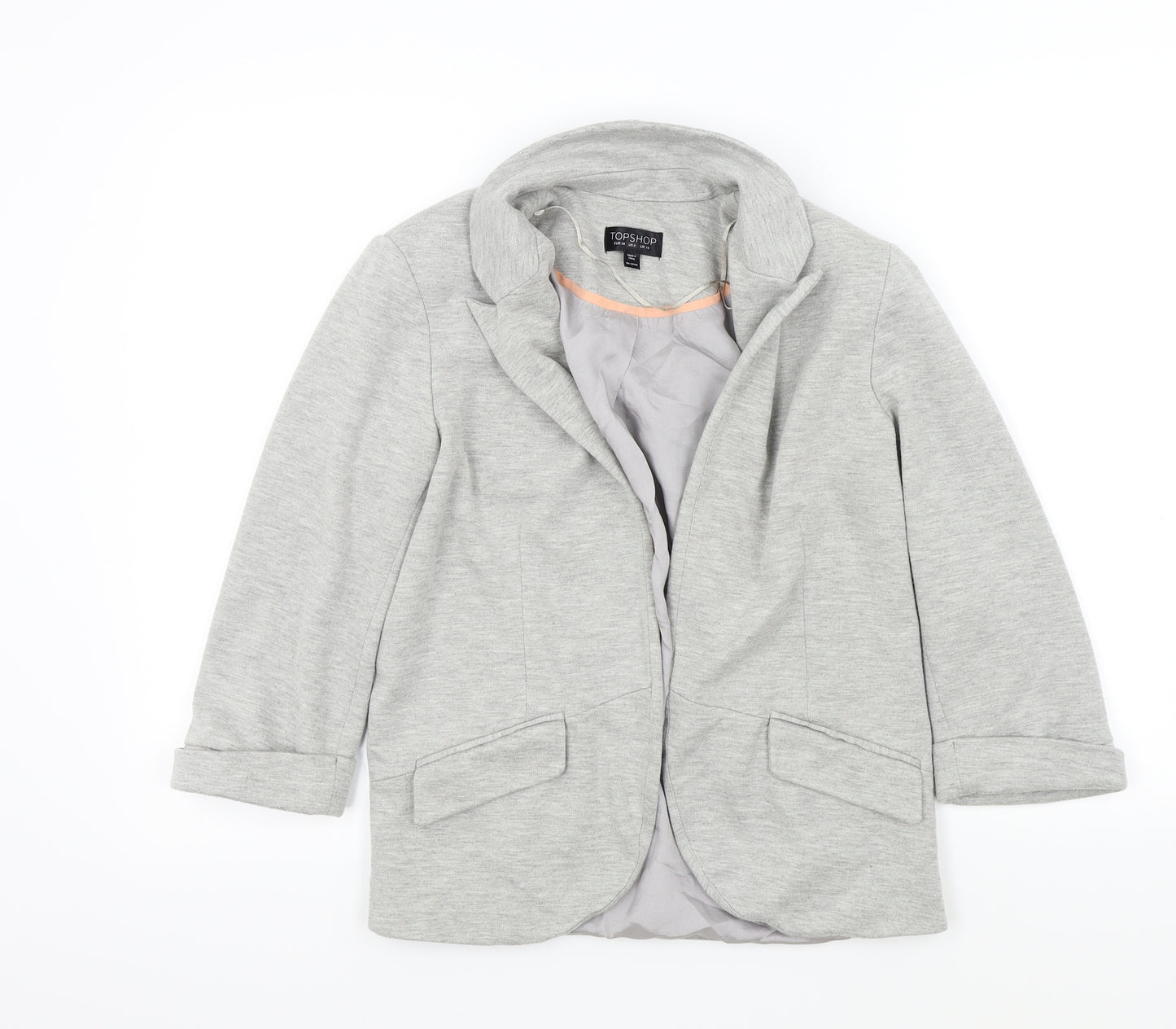 Topshop Womens Grey   Gilet Jacket Size 10