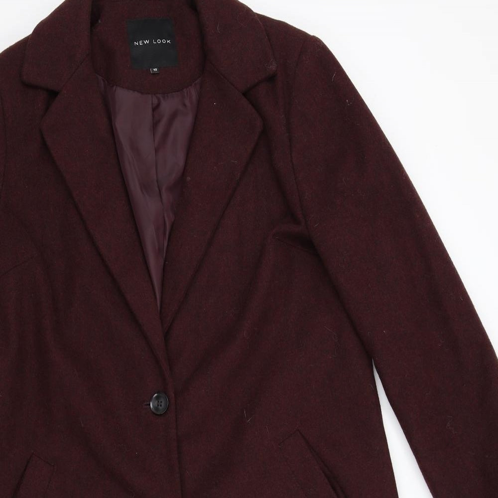 New Look Womens Purple   Jacket Coat Size 12