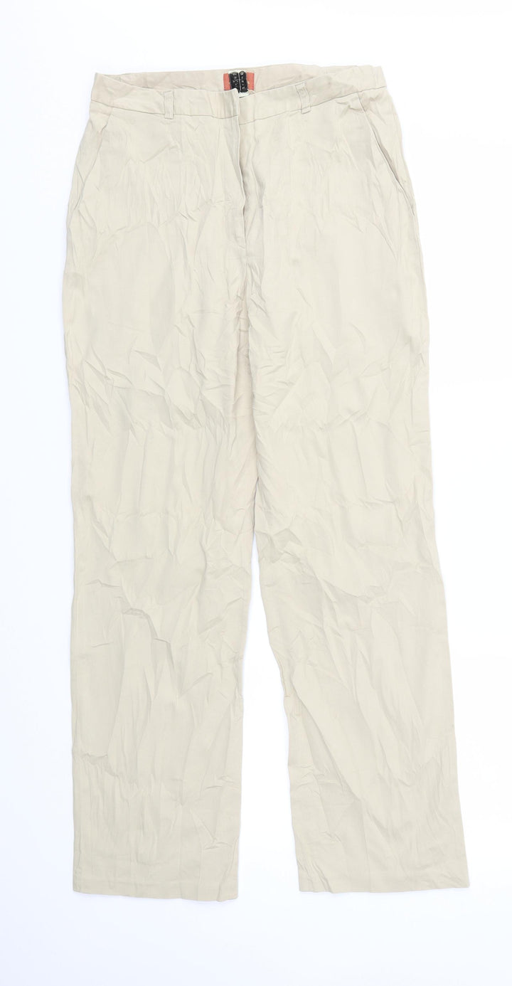 Cyrillus Womens Beige Trousers Size 12 L29 in