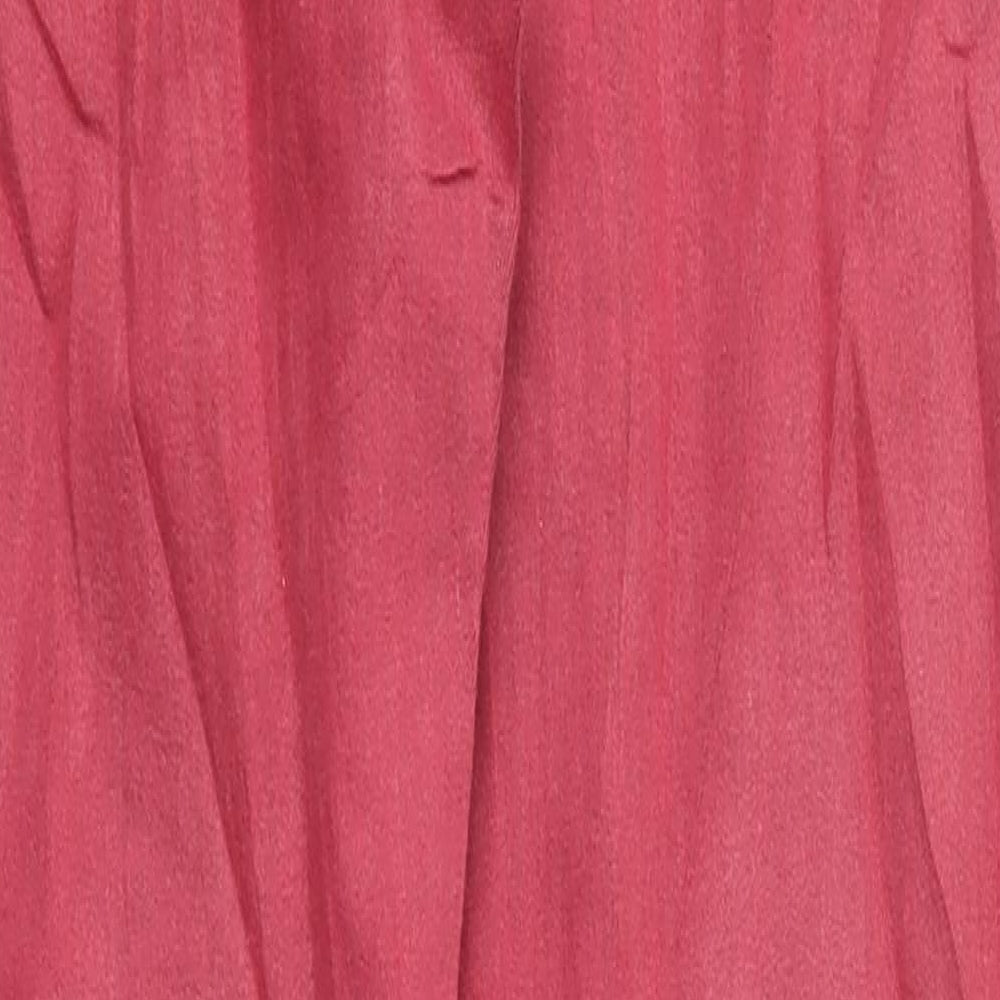 M&S Womens Red   Capri Trousers Size 8 L27 in - Stretch waistband