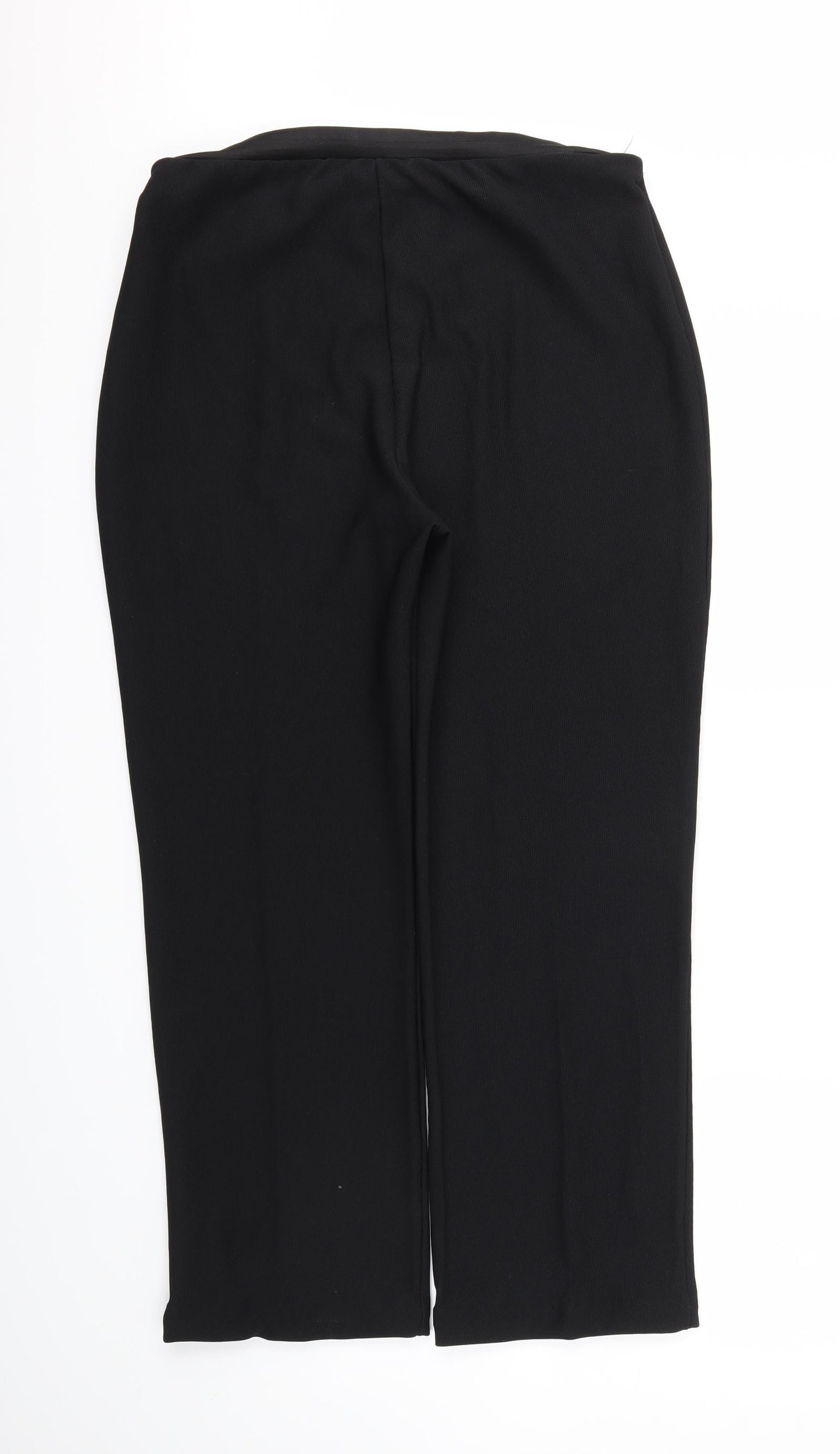 Preworn Womens Black   Trousers  Size XL L26 in - Stretch waistband