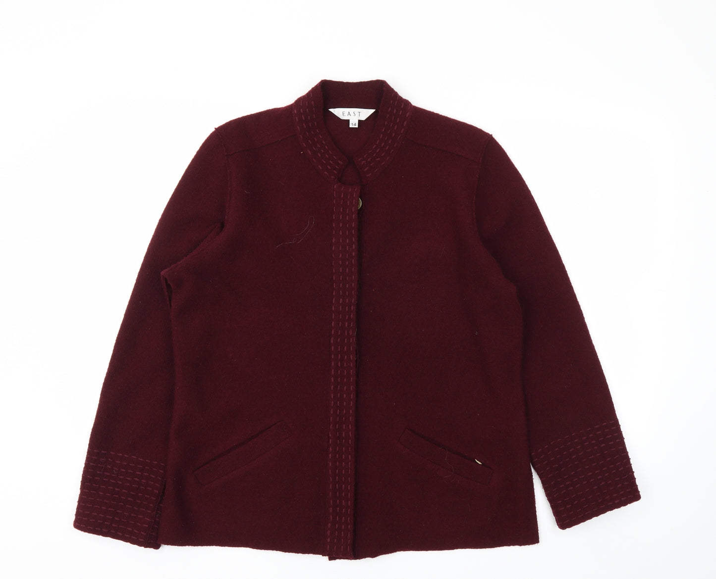 EAST Womens Red   Cardigan Jumper Size 14