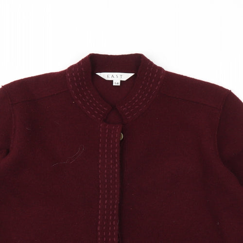 EAST Womens Red   Cardigan Jumper Size 14