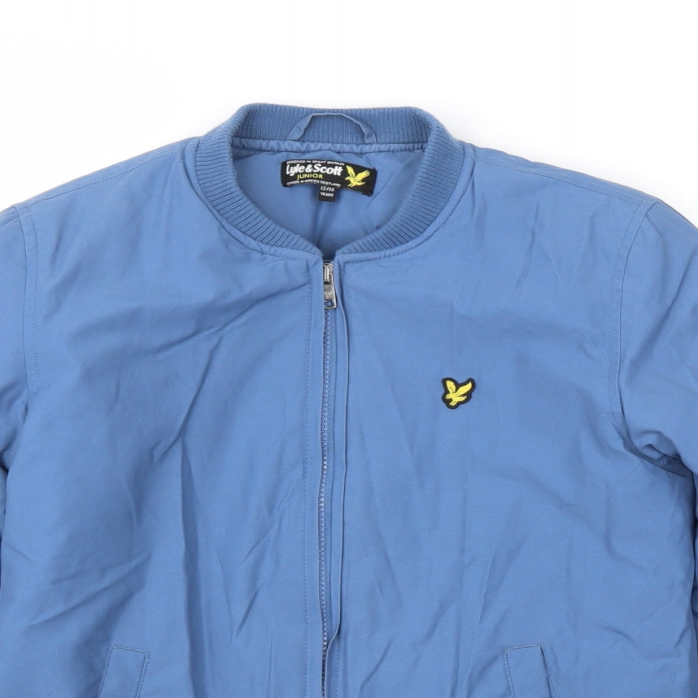 Lyle & Scott Boys Blue   Basic Coat Coat Size 12-13 Years