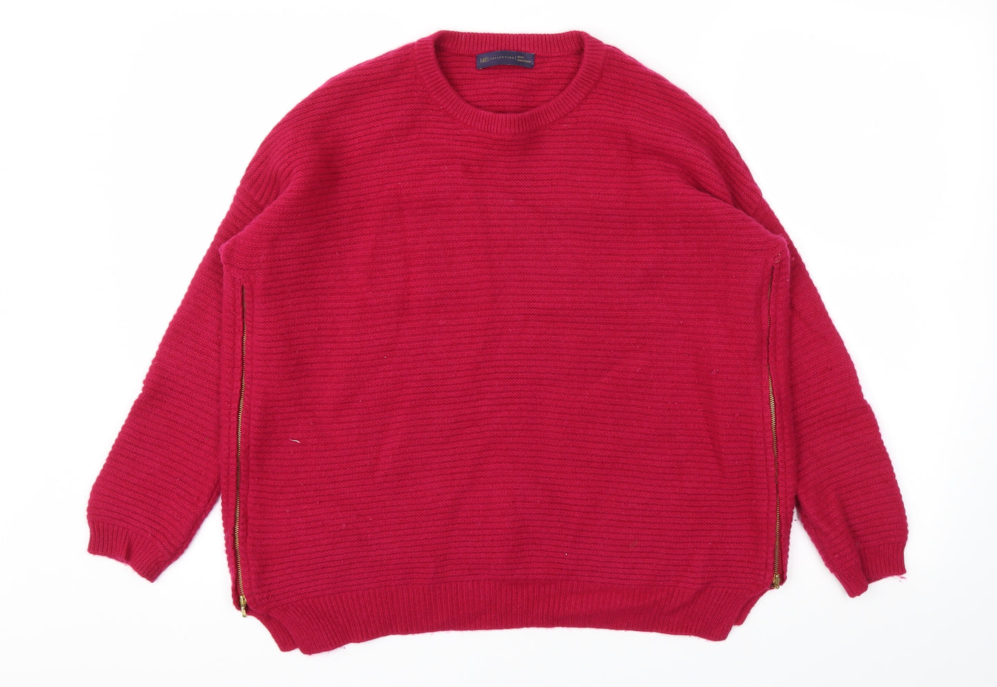 M&S Womens Pink   Pullover Jumper Size S