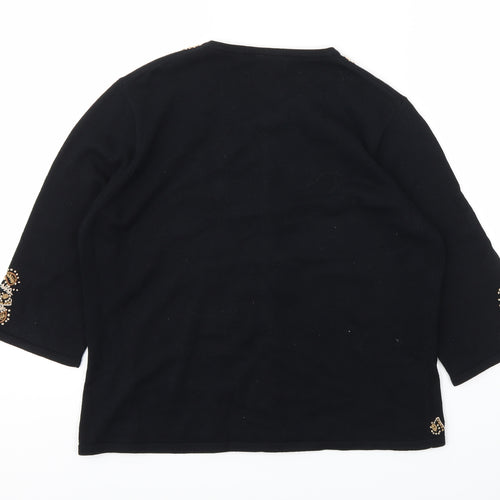 Country Casuals Womens Black   Cardigan Jumper Size L