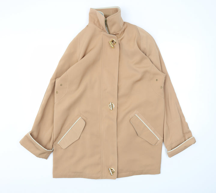 David Barry  Womens Beige   Jacket Coat Size 14