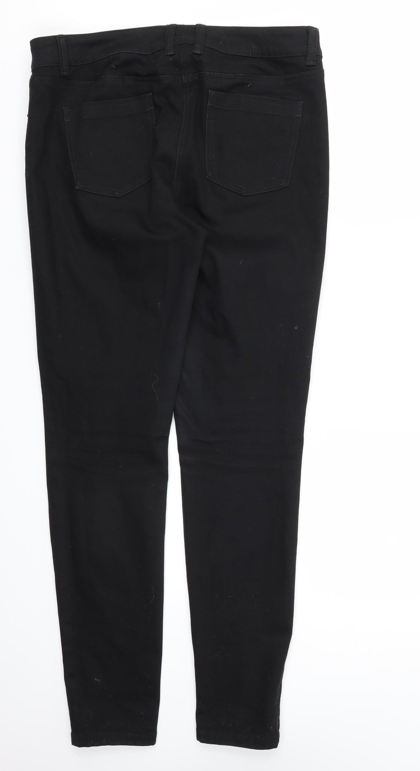 Preworn Womens Black   Skinny Jeans Size 34 L32 in