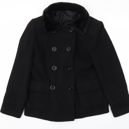 BHS Womens Black   Jacket Coat Size 14