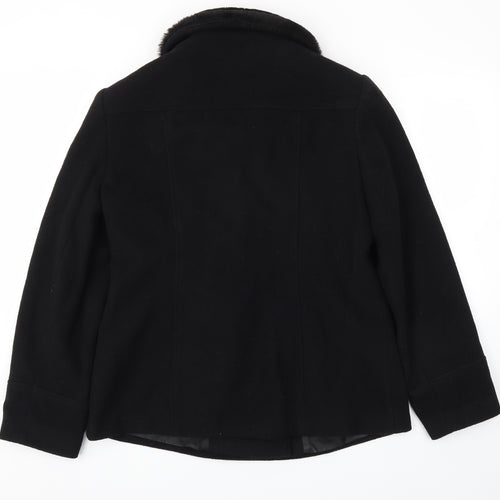 BHS Womens Black   Jacket Coat Size 14