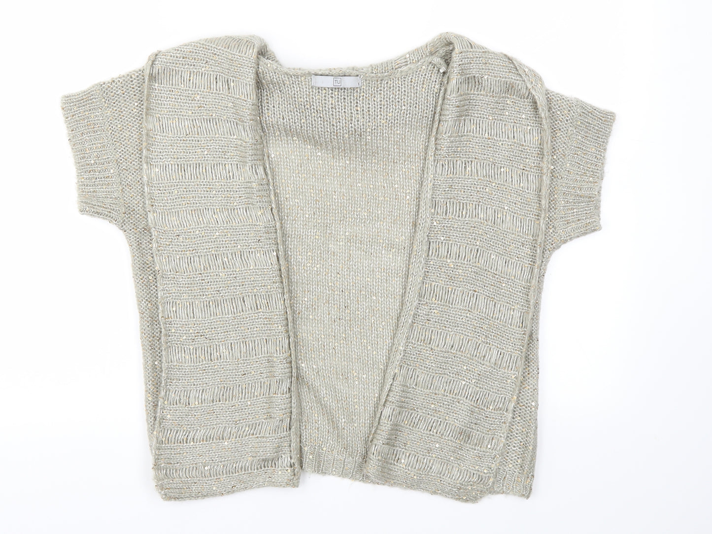 TU Womens Grey   Cardigan Jumper Size S