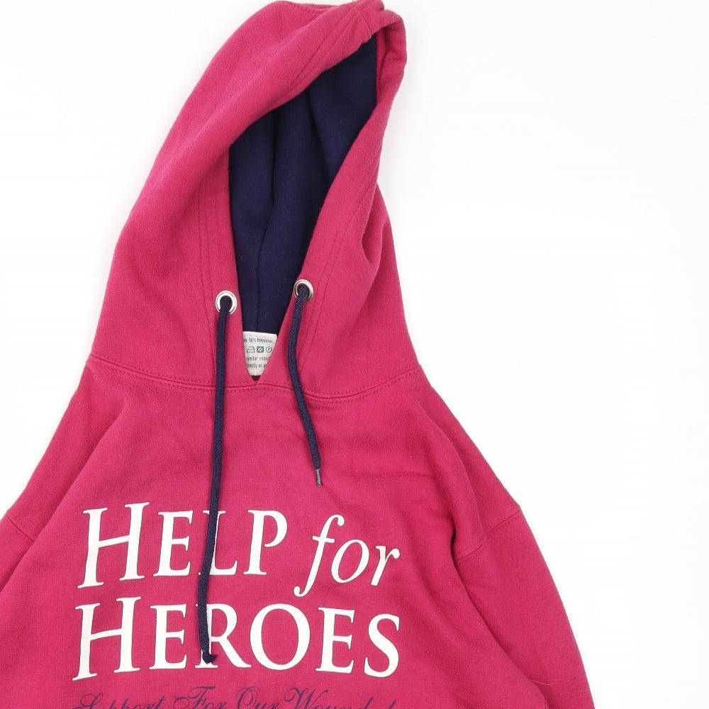 Help For Heroes Womens Pink   Pullover Jumper Size 10