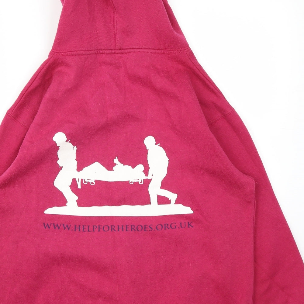 Help For Heroes Womens Pink   Pullover Jumper Size 10